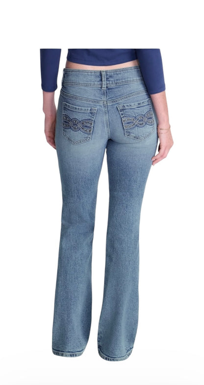 Extended Tab Bootcut Jeans for Women from No Boundaries