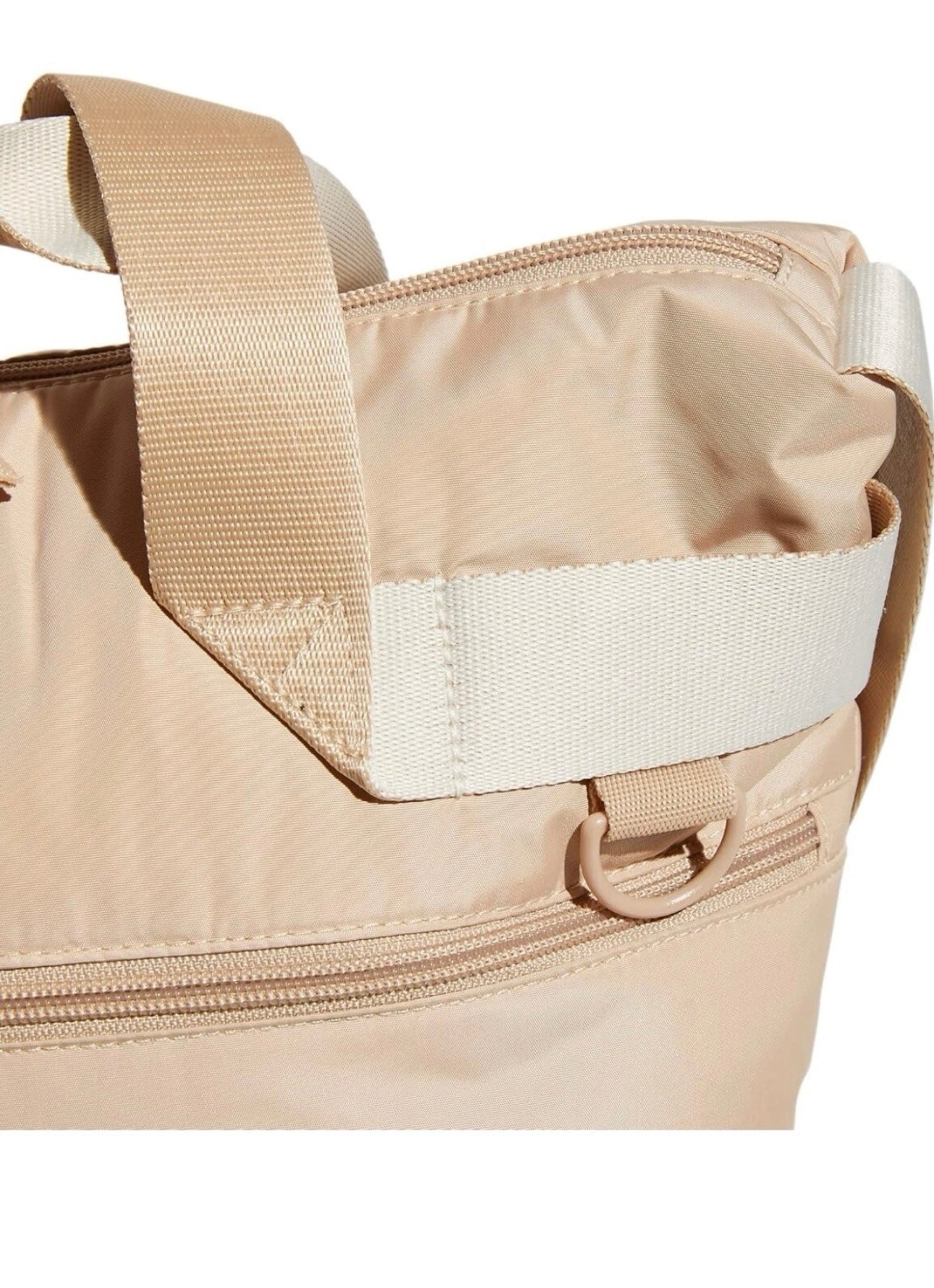 adidas Originals Puffer Shopper Tote Bag – Beige Logo