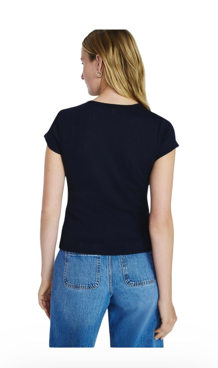 Pointelle Mini Tee for Women from Free Assembly