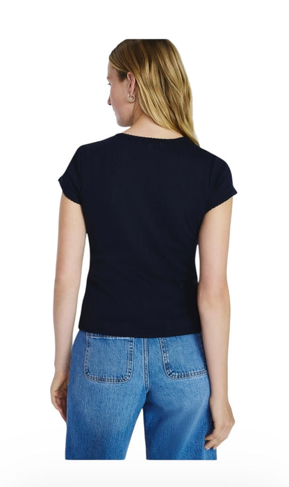 Pointelle Mini Tee for Women from Free Assembly