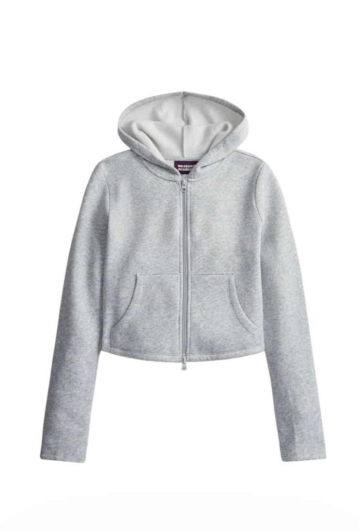 Girl’s Cropped Zip Up Hoodie from Weekend Academy