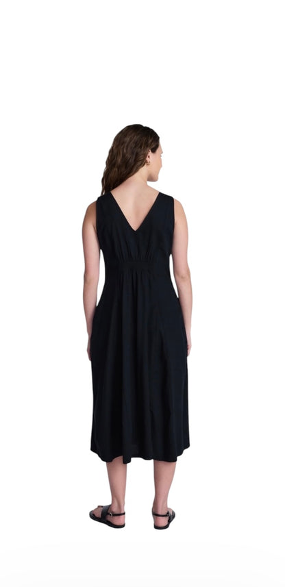 Women’s Sleeveless Button Down Midi Dress from Time and Tru