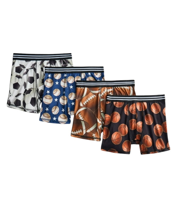 Wonder Nation Boys Boxer Briefs, 4 pack