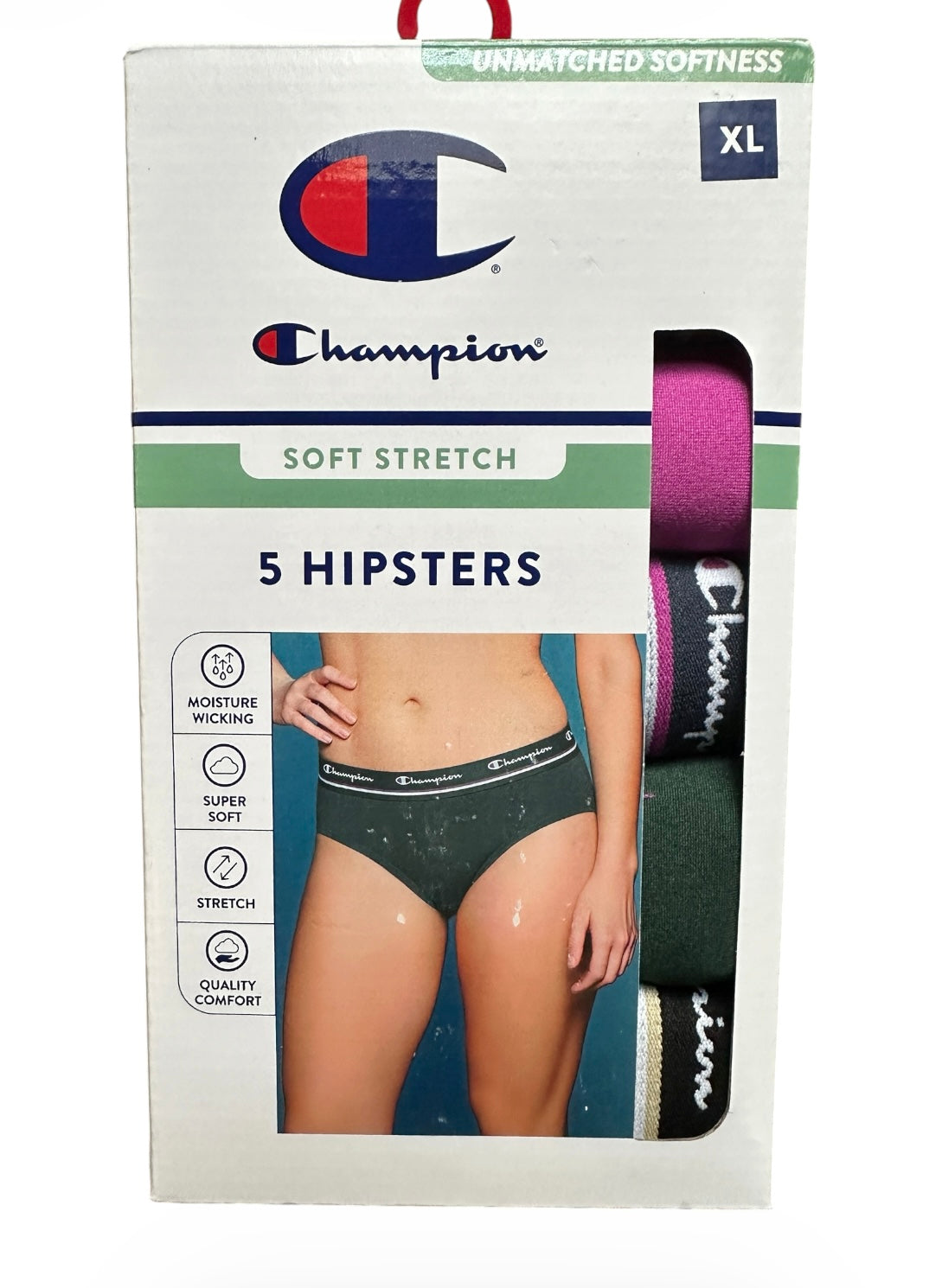 The Champion Women’s Wear 360 Seamless High Cut Hipster 5 Pack