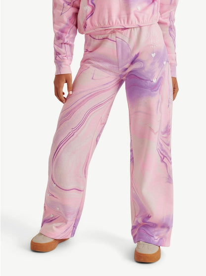 Justice Girl's Fleece Wide Leg Pant