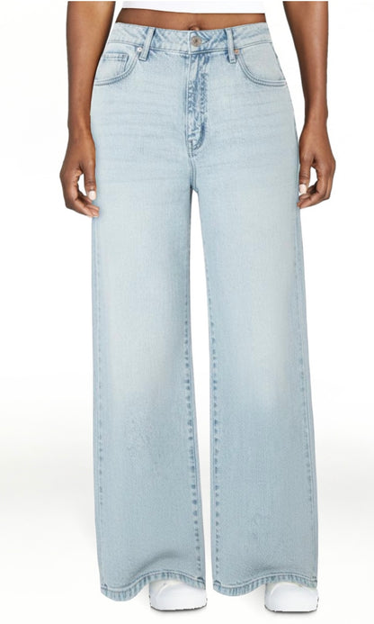 Celebrity Pink Women's and Women's Plus Baggy Wide Leg Jeans