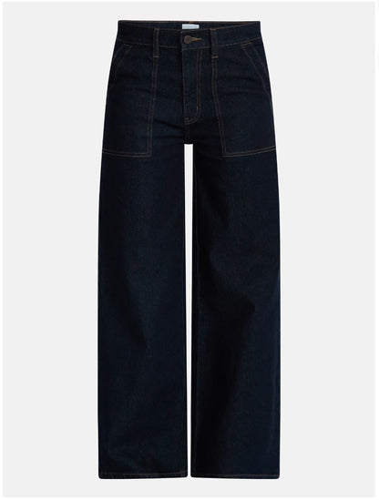 Time and Tru Women's Wide Leg Utility Trousers, 31" Inseam