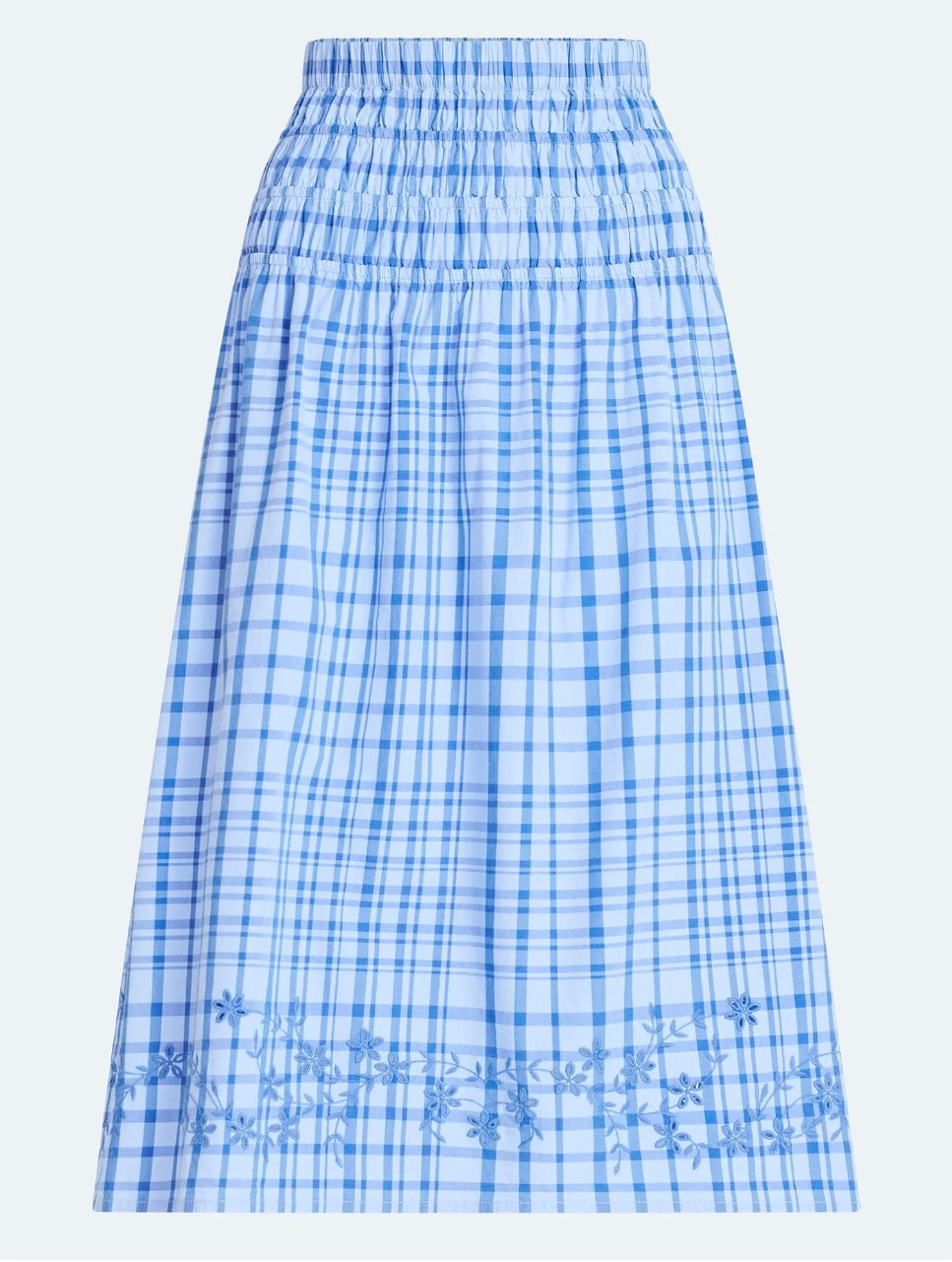 Free Assembly Women's Embroidered Crop Top and Cotton Maxi Skirt Set