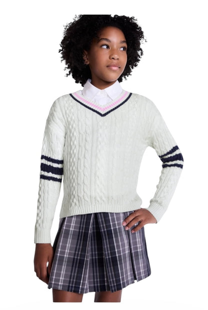 Girl’s Varsity Pullover Sweater from Weekend Academy