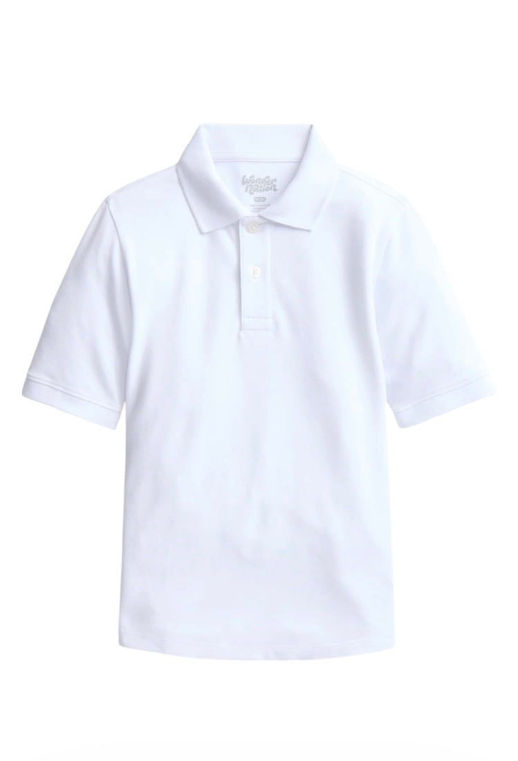 Boys’ School Uniform Pique Polo Shirt from Wonder Nation