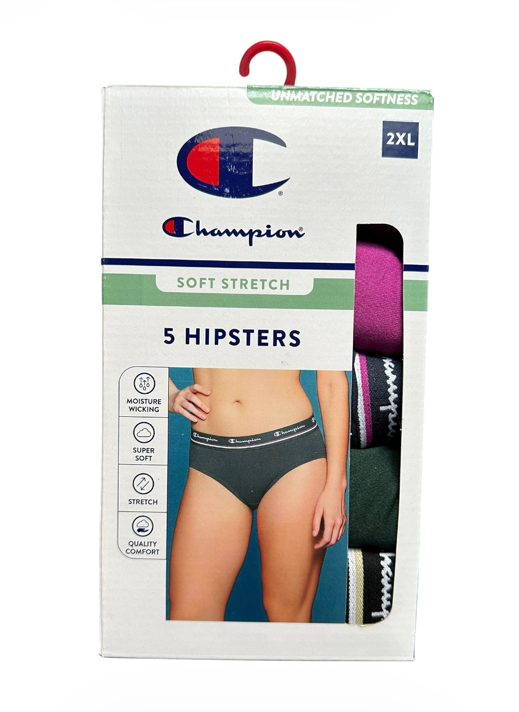 The Champion Women’s Wear 360 Seamless High Cut Hipster 5 Pack