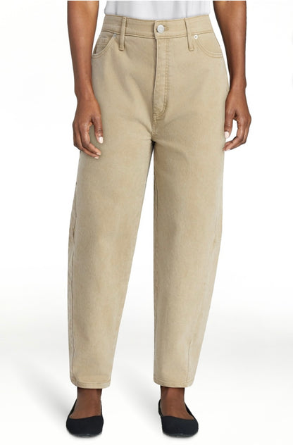 Terra & Sky Women's Plus Size High Rise Barrel Jeans, 28" Inseam