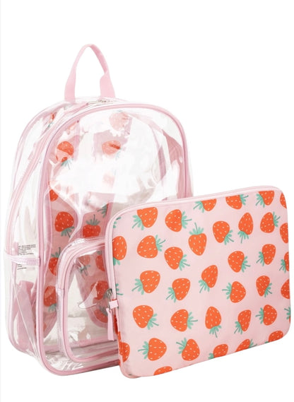 The Eastsport Success Clear Backpack Bundle w/ Laptop Case