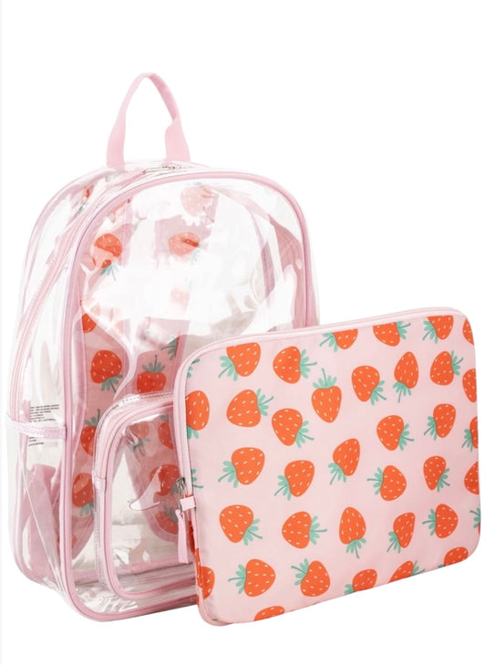 The Eastsport Success Clear Backpack Bundle w/ Laptop Case