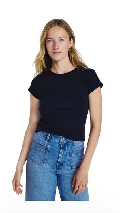 Pointelle Mini Tee for Women from Free Assembly