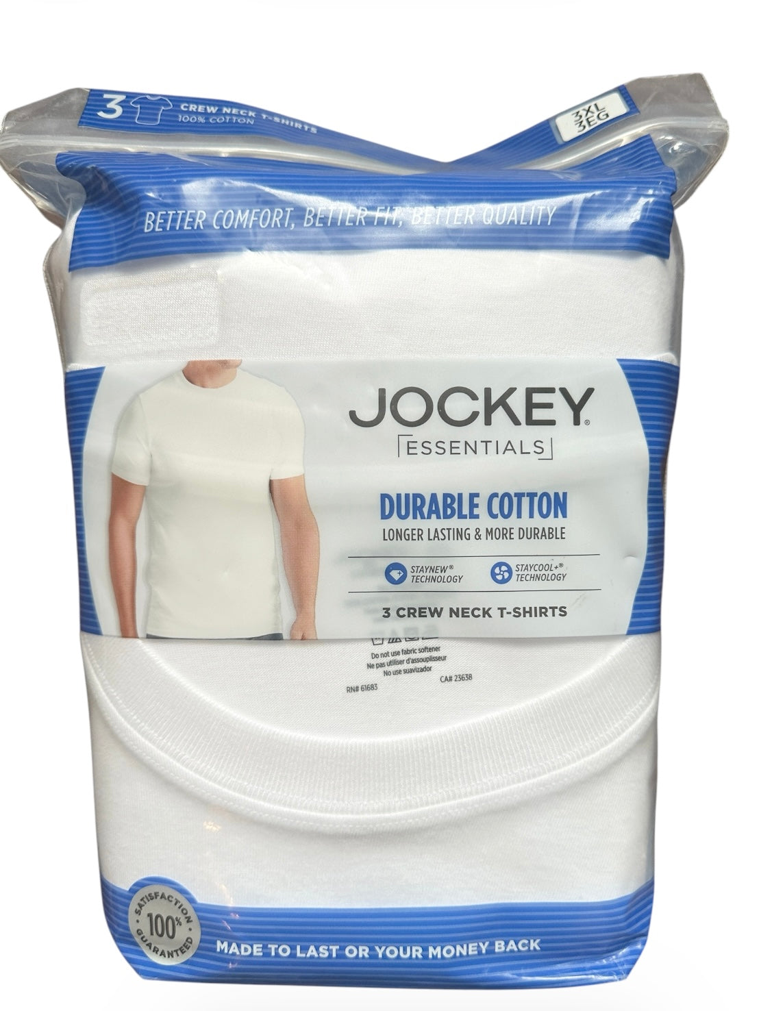 The Jockey® Essentials Durable Cotton Crew Neck T-Shirt