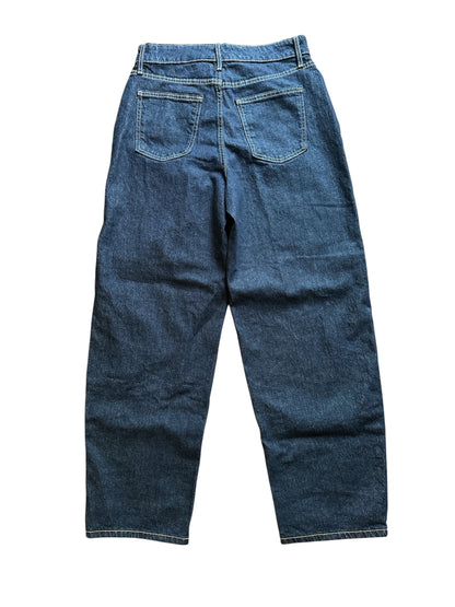 Free Assembly Women's Barrel Leg Jeans, 26.5" Inseam, Size 2