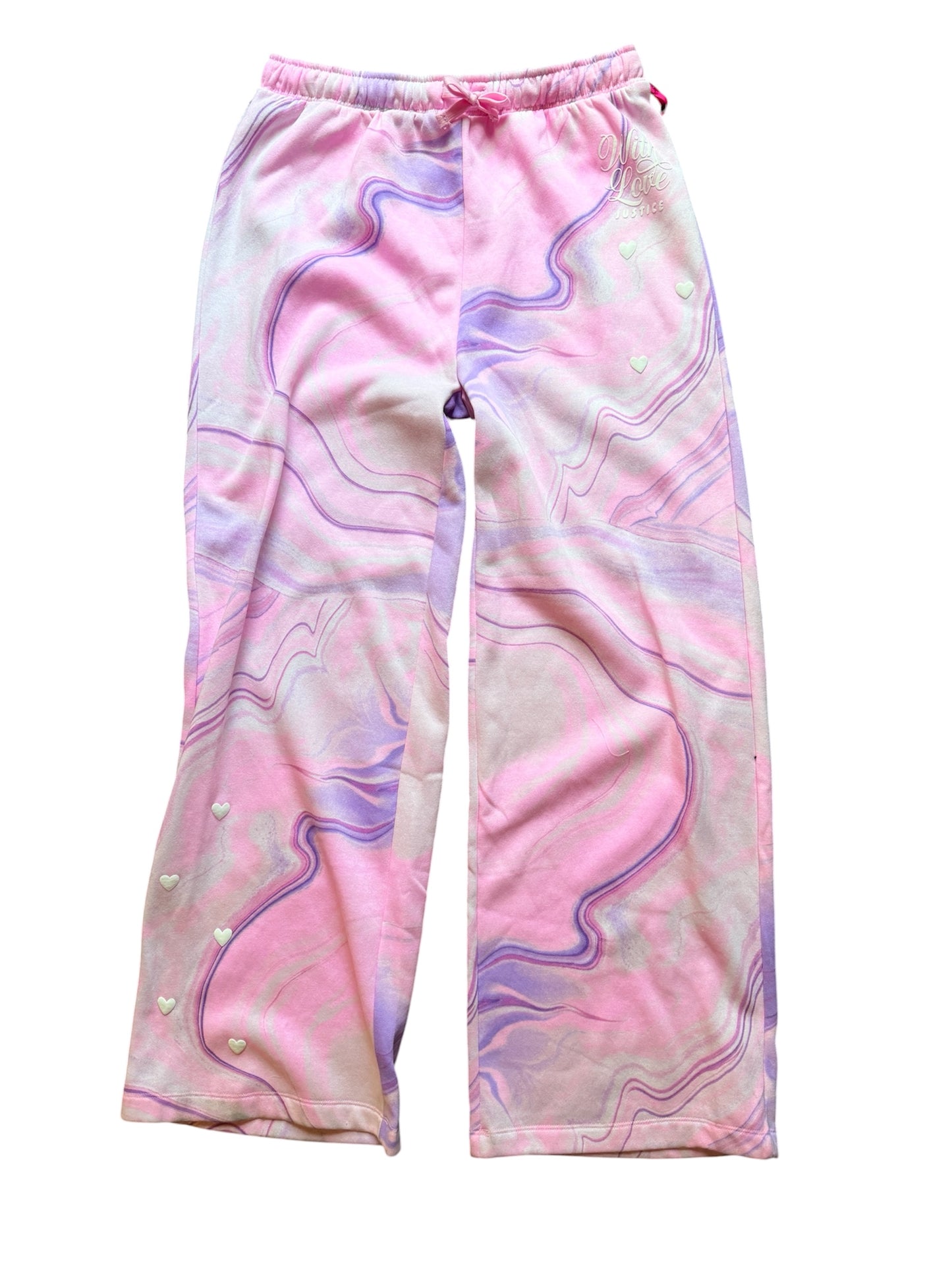 Justice Girl's Fleece Wide Leg Pant