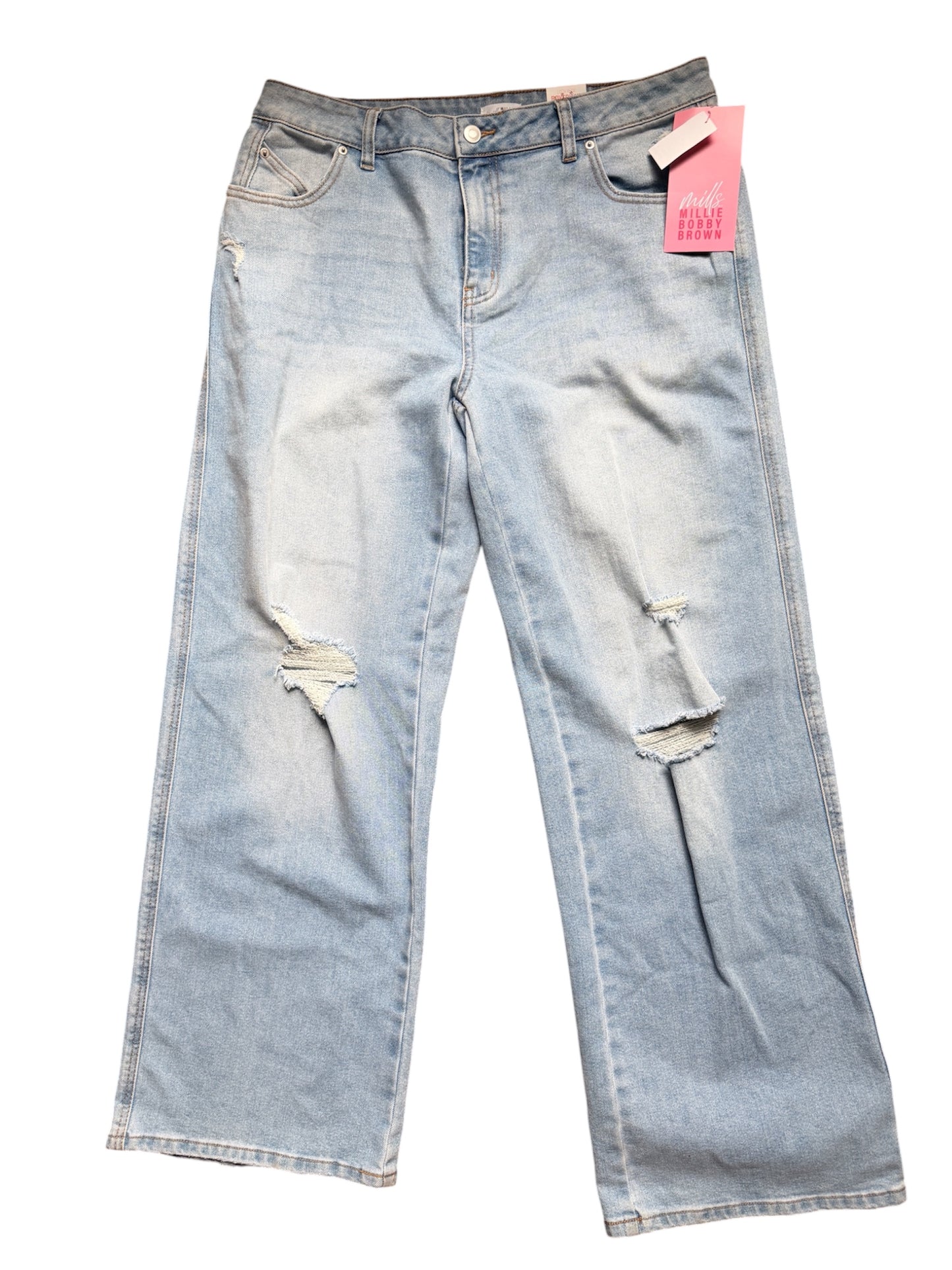 Mills by Millie Bobby Brown Women's Light Wash Boyfriend Jean