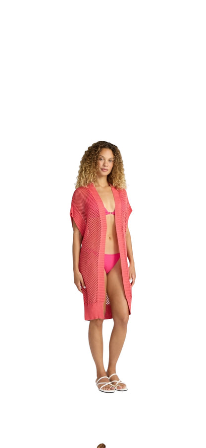 Open Front Crochet Ruana for Women from Time and Tru