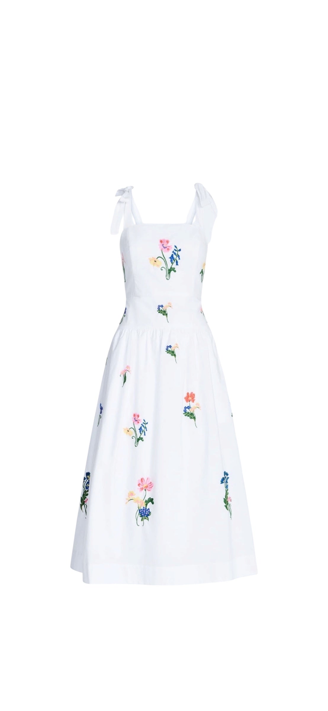 Embroidered Sleeveless Cotton Maxi Dress for Women from Free Assembly