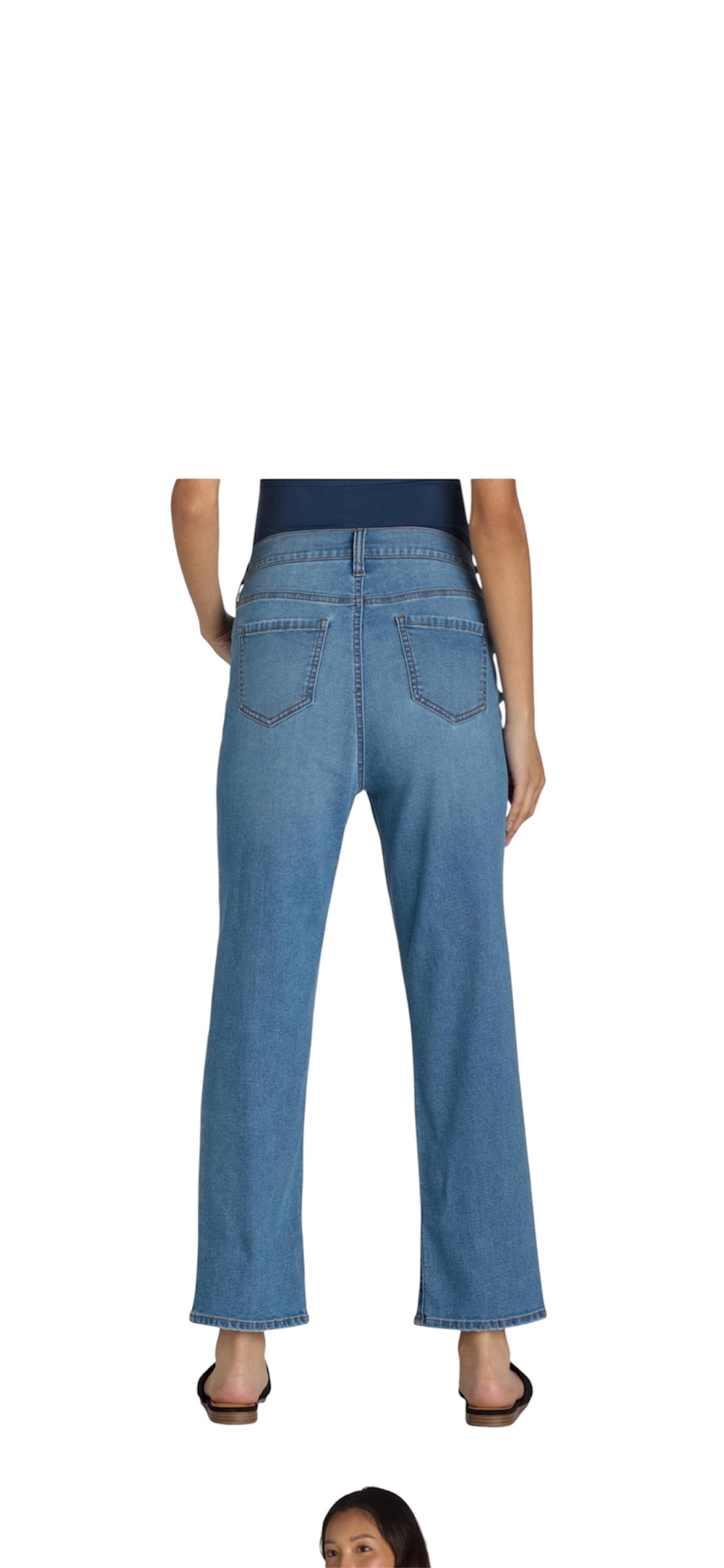 Women's Maternity Straight Leg Jeans from Time and Tru