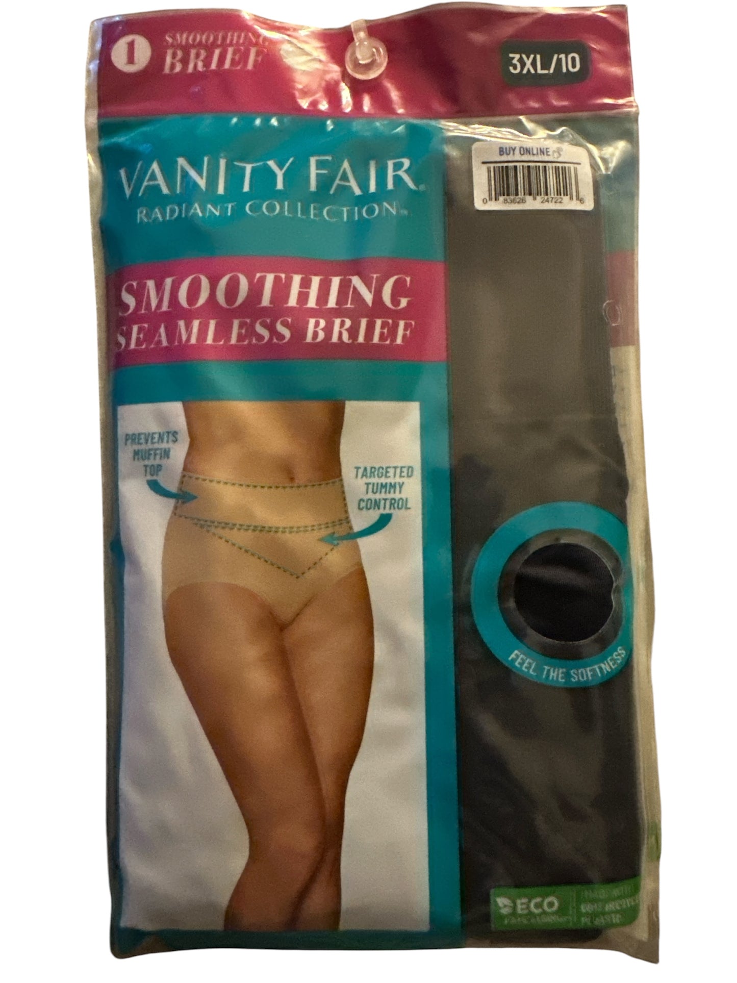 Women's Smoothing Seamless Brief Panty with Light Shaping from Vanity Fair Radiant Collection