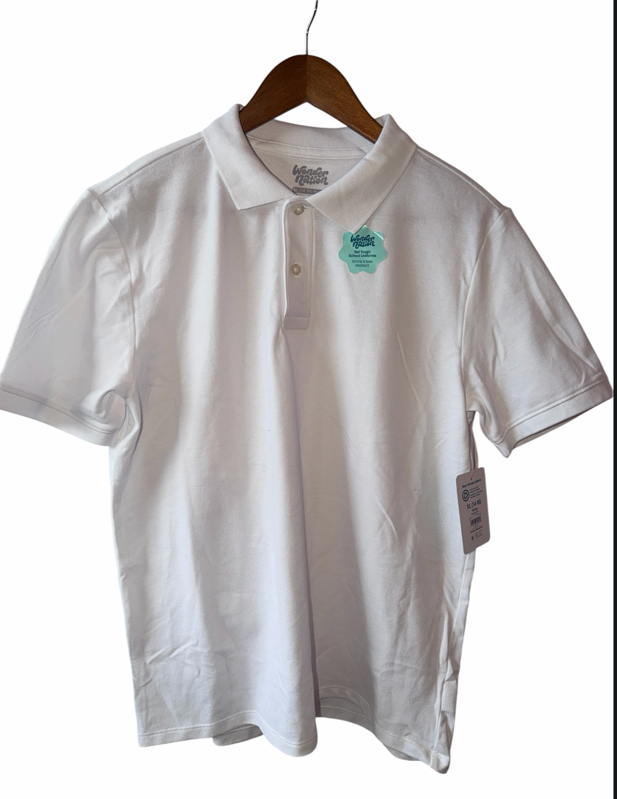 Boys’ School Uniform Pique Polo Shirt from Wonder Nation