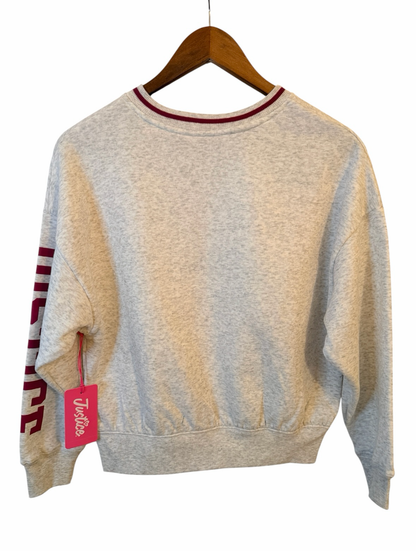 Justice Girls Varsity V-neck Sweatshirt