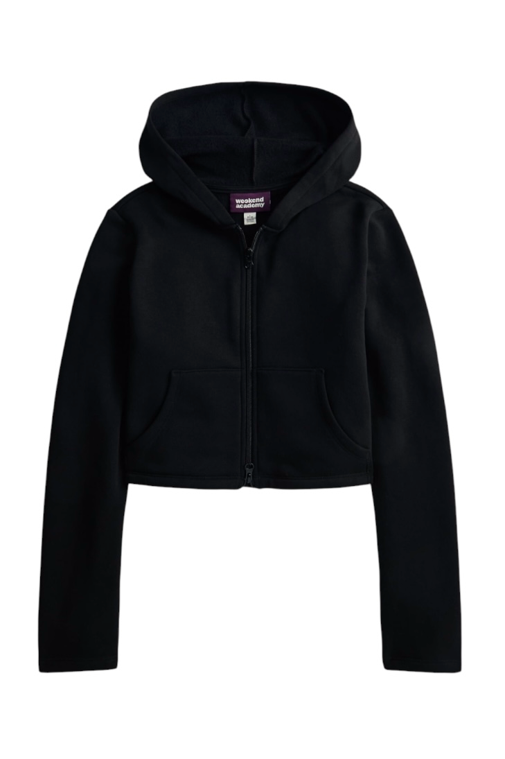 Girl’s Cropped Zip Up Hoodie from Weekend Academy