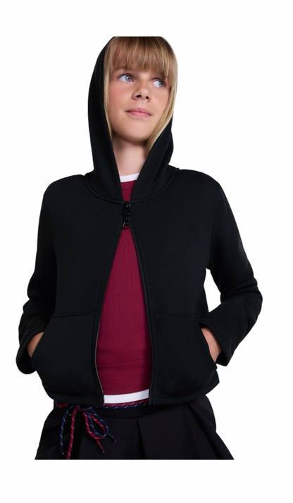 Girl’s Cropped Zip Up Hoodie from Weekend Academy