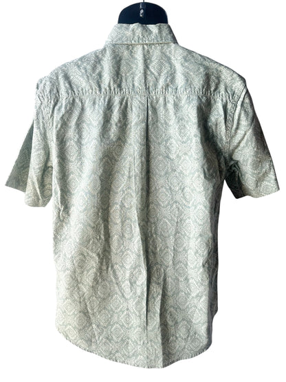 Chaps Men’s Short Sleeve Chambray Woven Shirt, M
