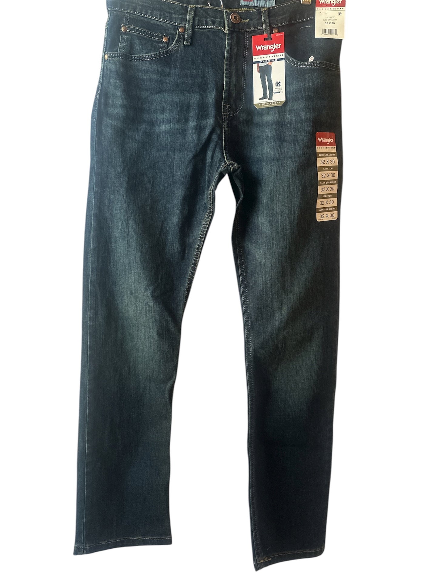 Wrangler Men’s Slim Straight Fit Jeans with Stretch