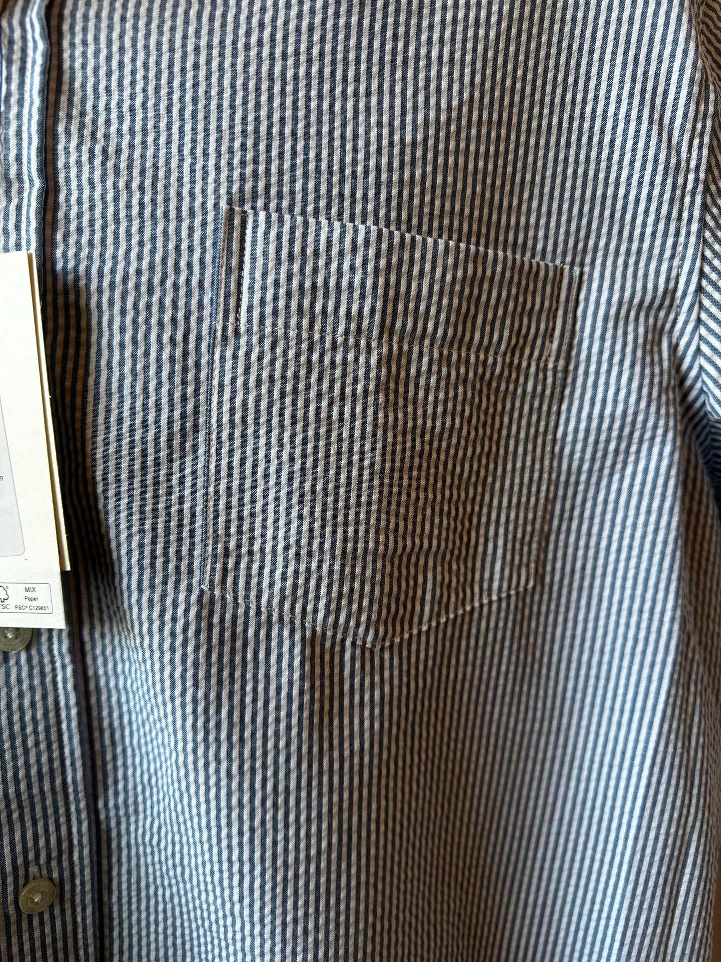Chaps Men’s Short Sleeve Seersucker Woven Shirt