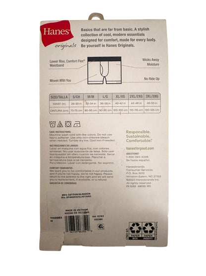 Hanes Originals Men’s Stretch Cotton Boxer Briefs – 3 Pack