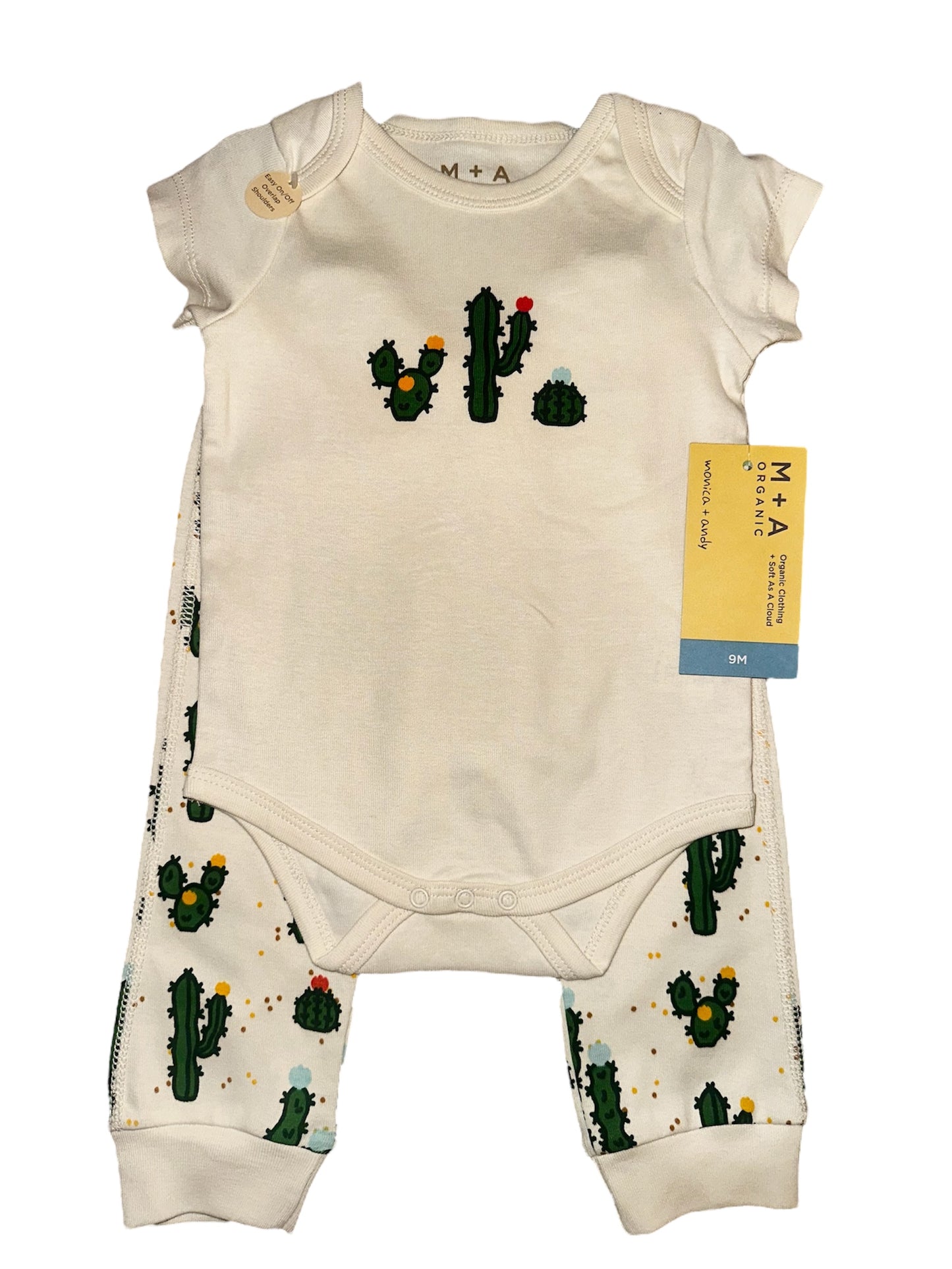M+A by Monica + Andy Organic Cotton Bodysuit + Groove Pant Set – Gender Neutral