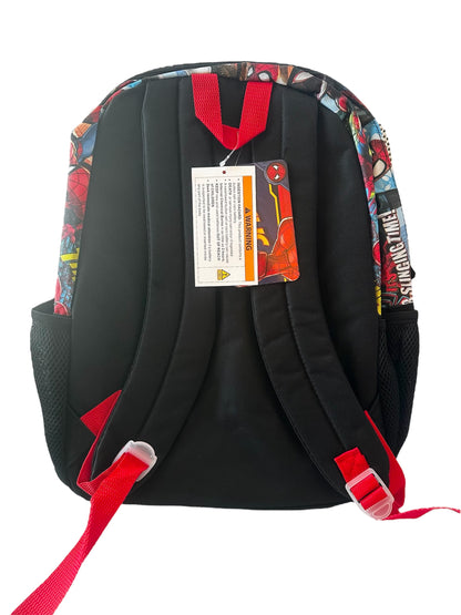 Spider-Man Boys 16" Laptop Backpack with Light Up Badge, Red