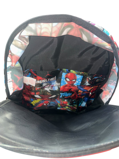 Spider-Man Boys 16" Laptop Backpack with Light Up Badge, Red