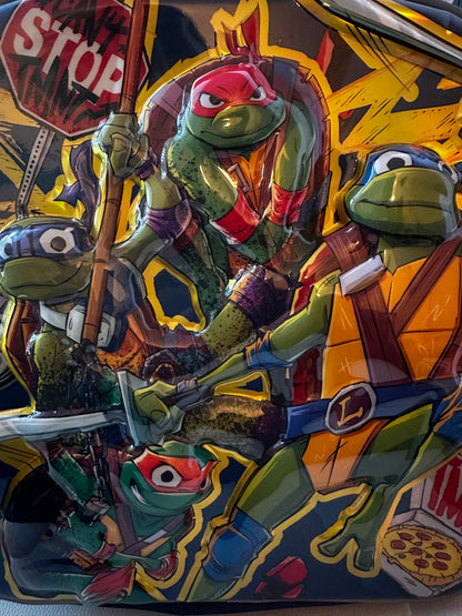Teenage Mutant Ninja Turtles Boys’ 17″ 3D Glow‑In‑The‑Dark Backpack – Green