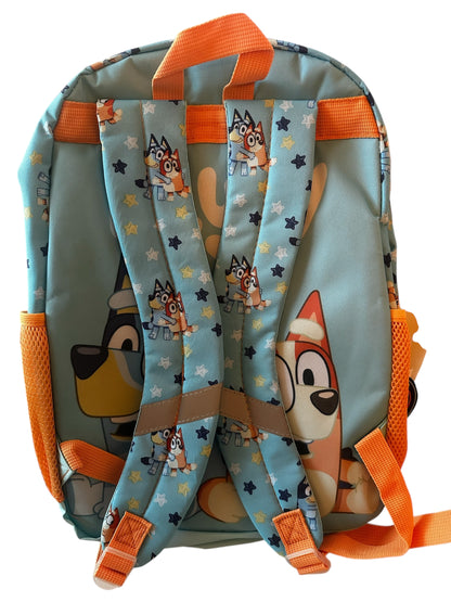 Bluey & Bingo 17” Light‑Up Stars & Stripes Backpack – Mint