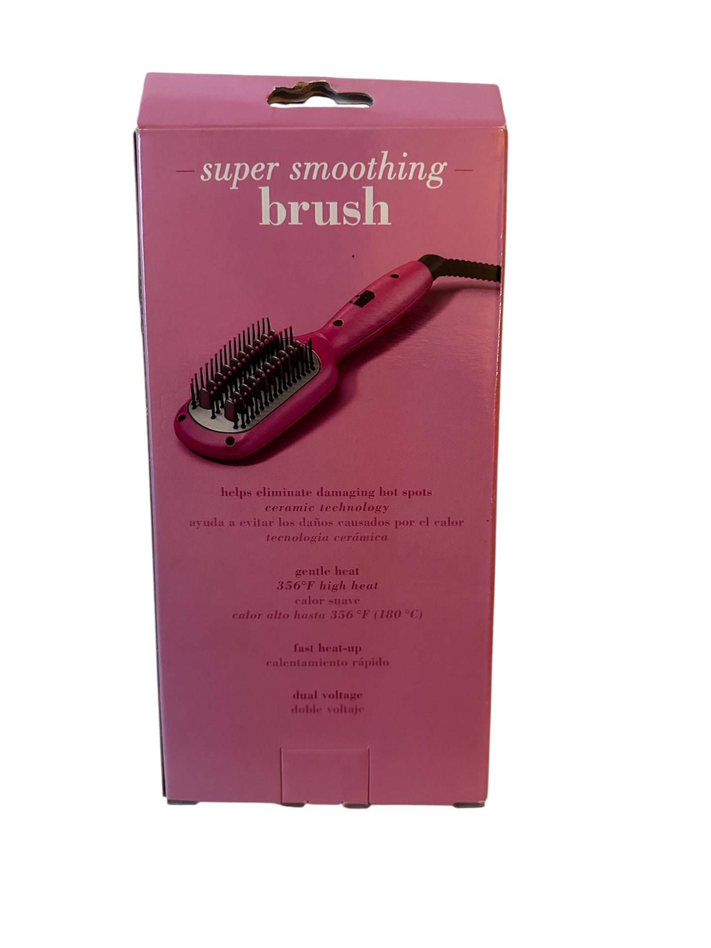 Conair MiniPro Ceramic Hair Straightening Brush – Pink