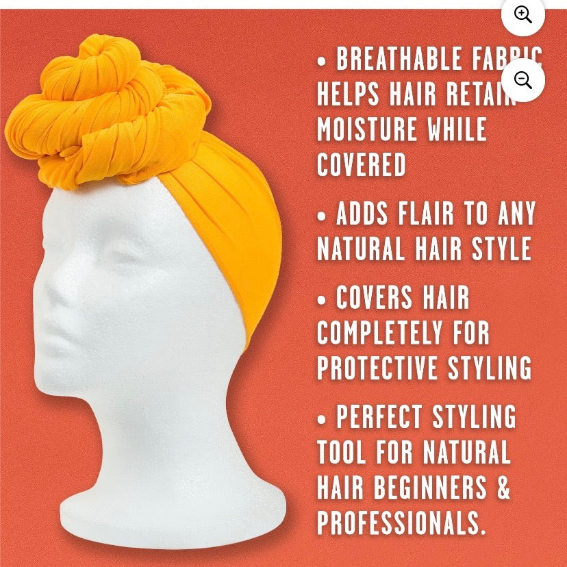 Cantu Fashion Fabric Headwrap – Yellow