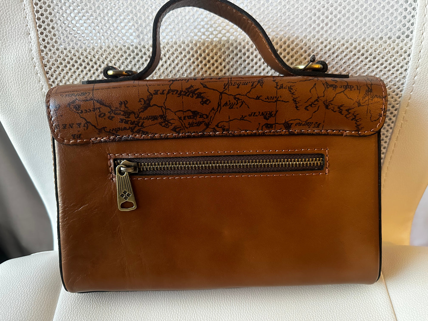 👜 Patricia Nash Signature Map Carisbrooke Top Handle Bag