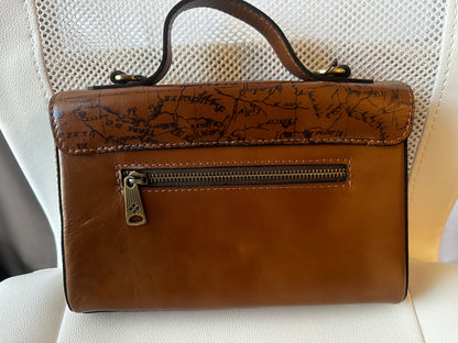 👜 Patricia Nash Signature Map Carisbrooke Top Handle Bag