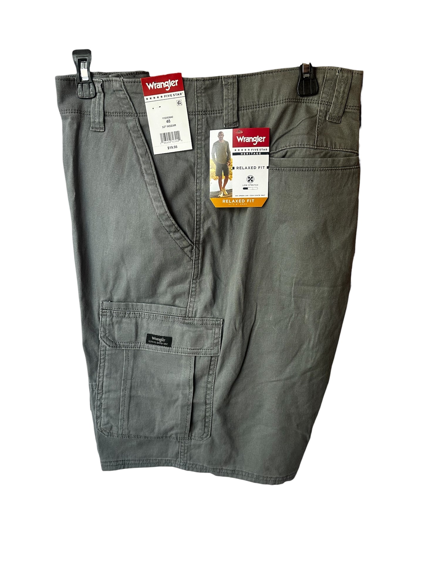 Wrangler Men's and Big Men's Stretch Cargo Shorts