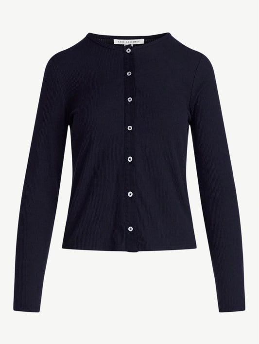 Free Assembly Women's Fitted Cardigan Sweater with Long Sleeves
